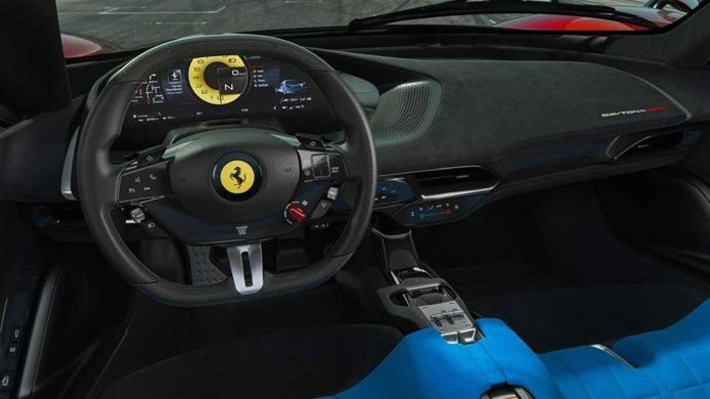 The vehicle gets a flat-bottom steering wheel and two seats The vehicle gets a flat-bottom steering wheel and two seats