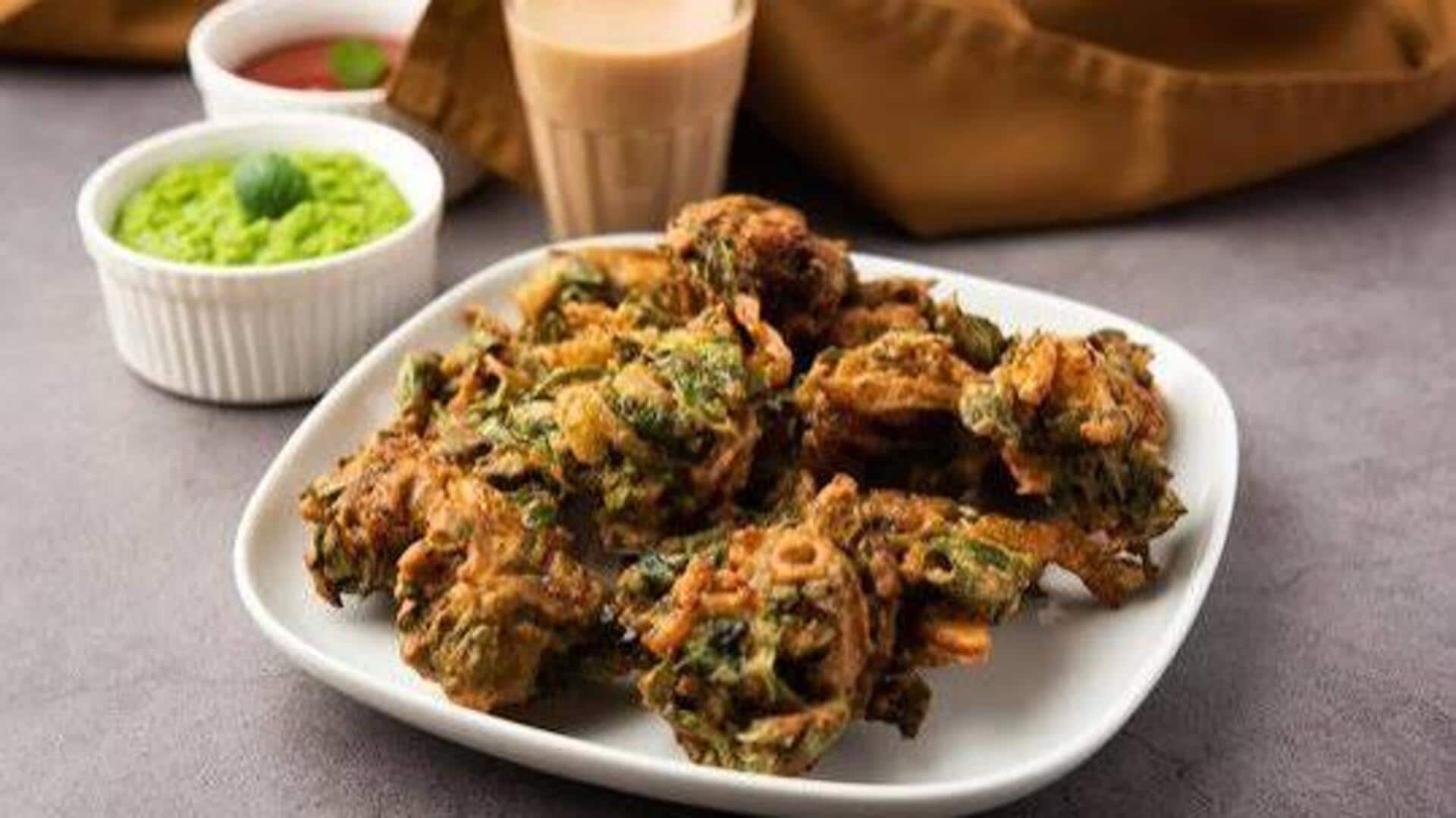 How to make fenugreek leaf fritters 