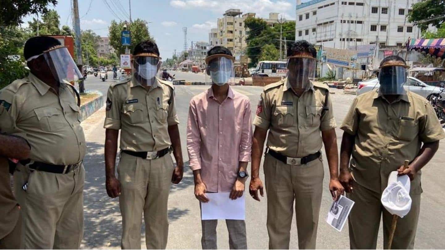 Andhra Pradesh engineering student develops ingenious biodegradable face shield