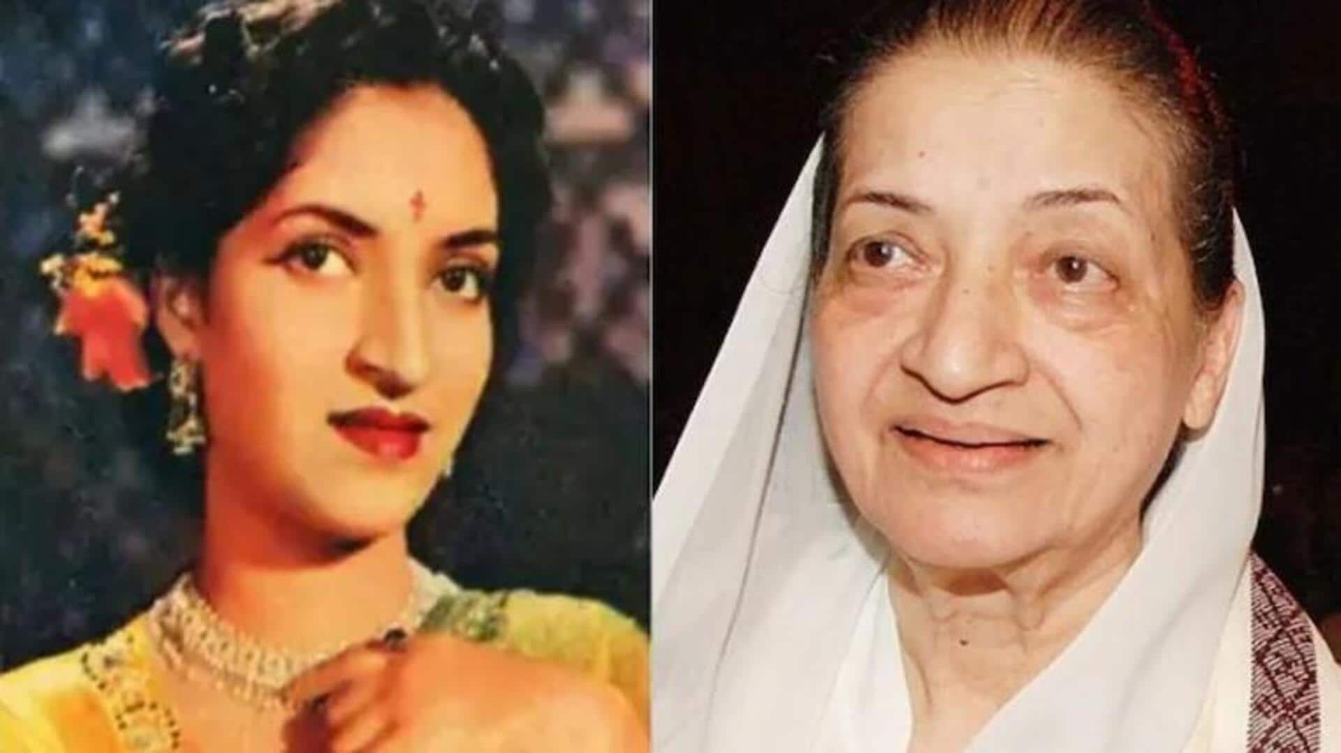 'Navrang' actor Sandhya Shantaram, V Shantaram's wife, dies at 87