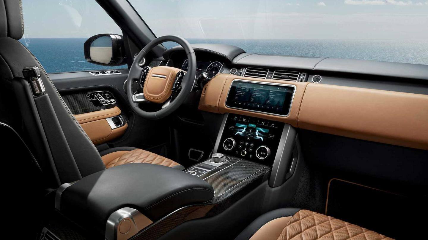 The vehicle has a feature-loaded cabin The vehicle has a feature-loaded cabin