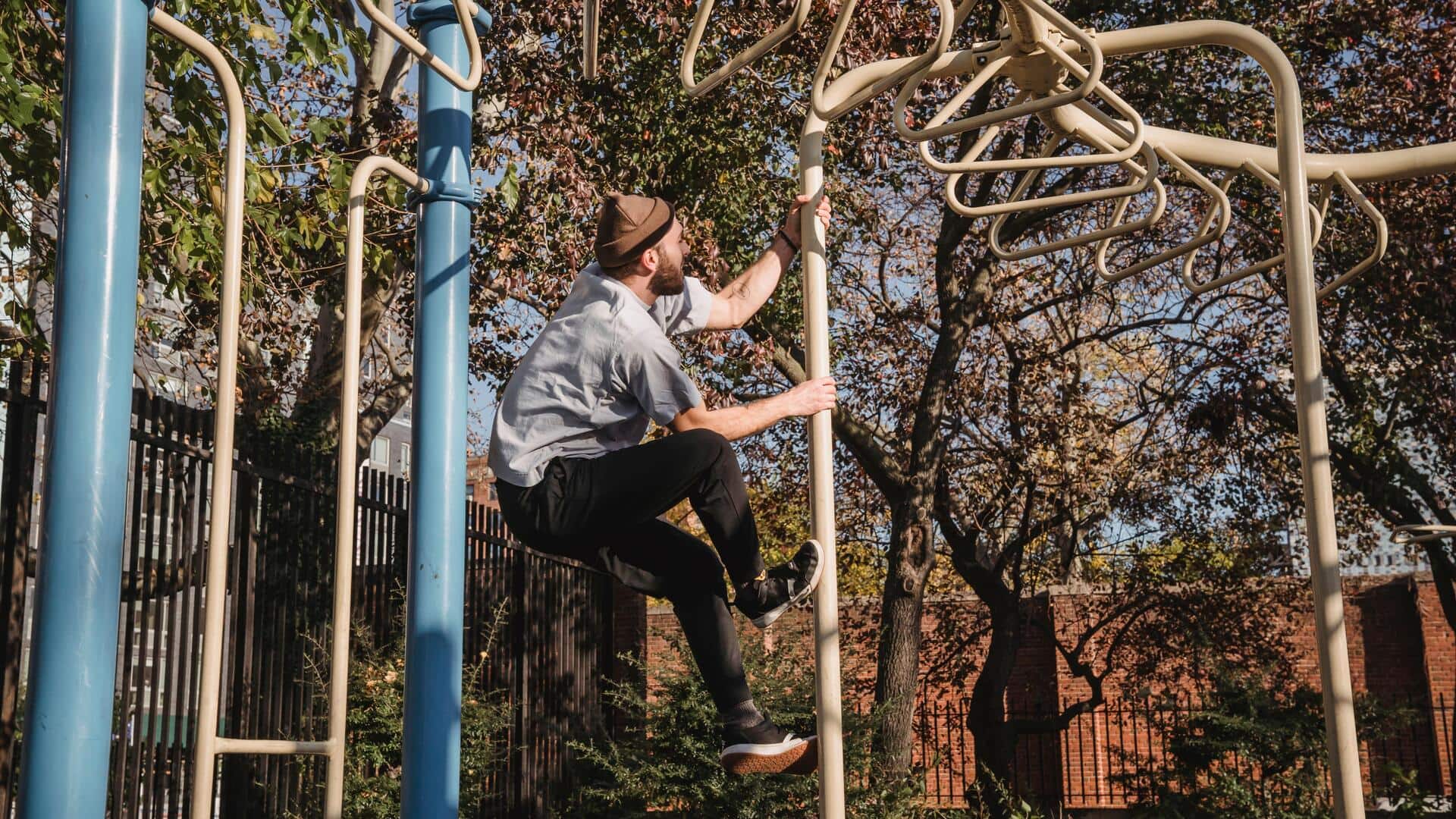 What is monkey bar traversing?