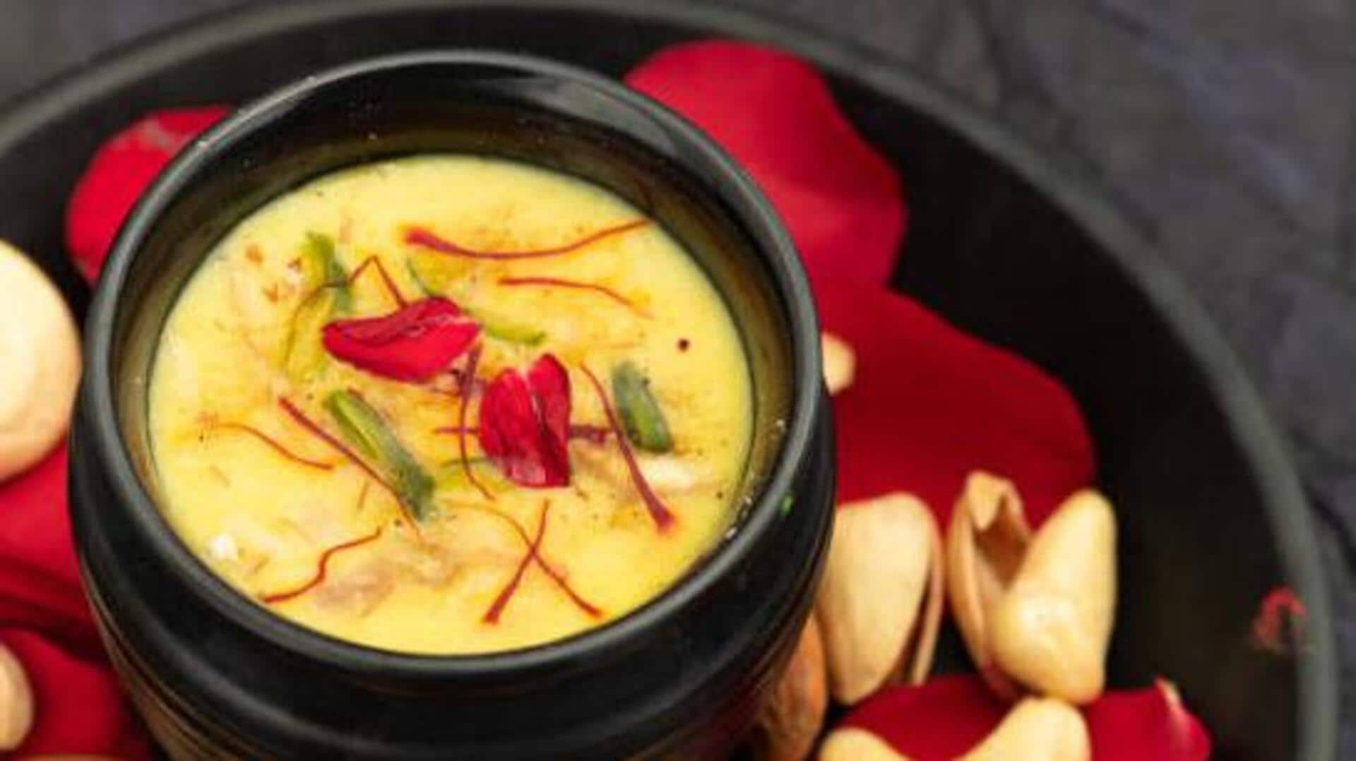 Quick and healthy: Almond saffron milk recipe