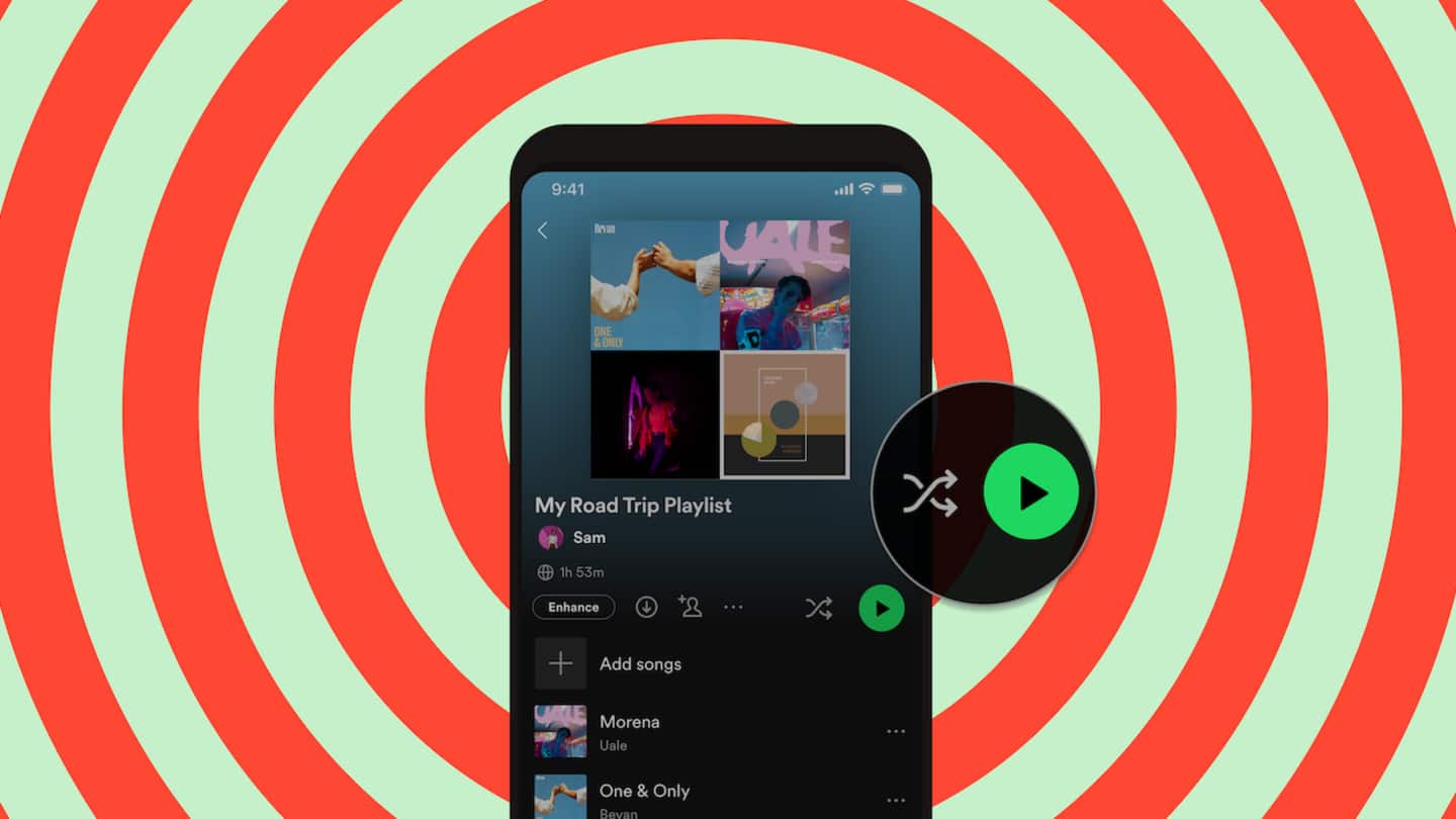 Spotify introduces separate Play, Shuffle buttons but there's a catch