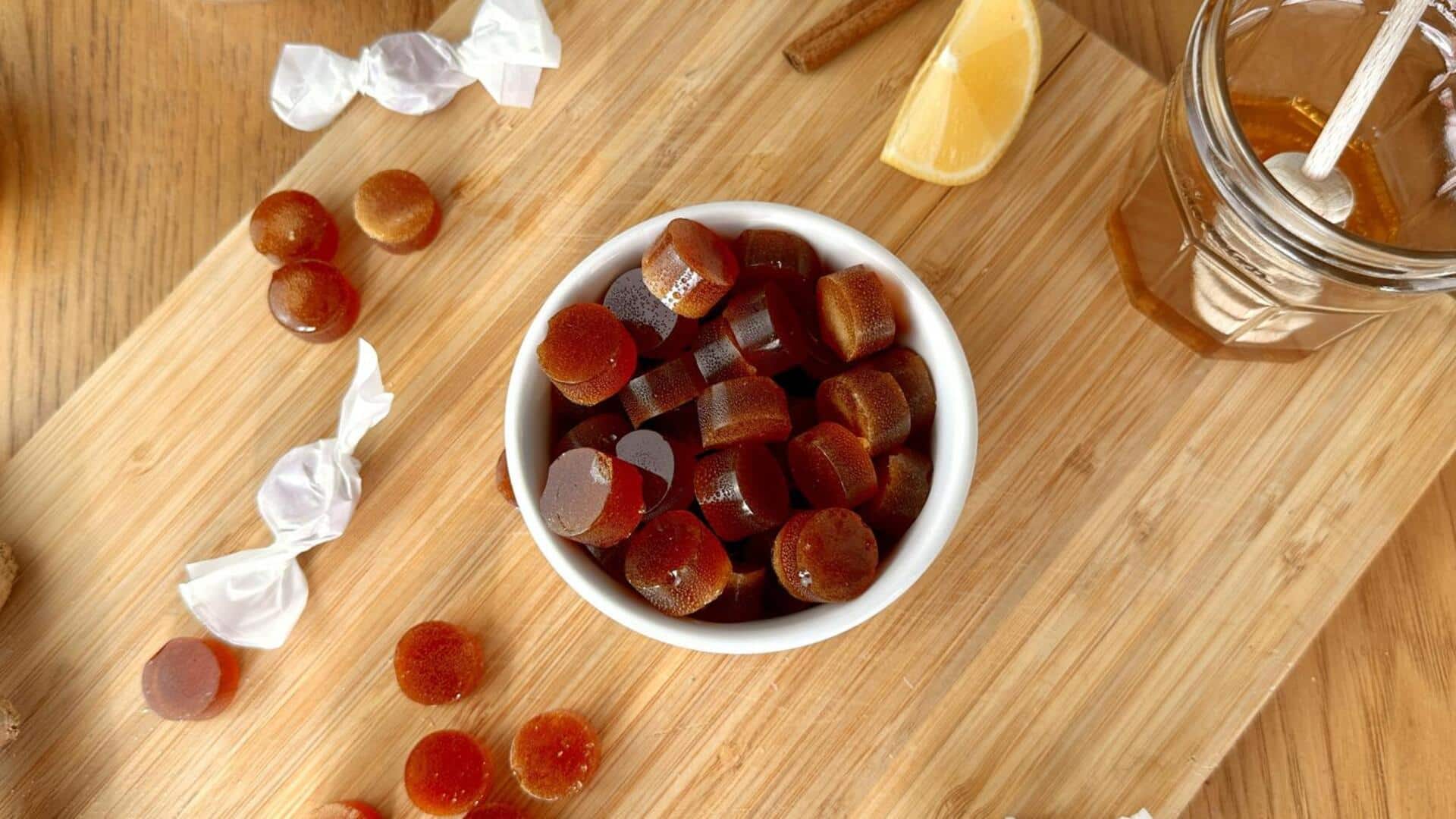 Soothe sore throats naturally with honey-ginger lozenges Soothe sore throats naturally with honey-ginger lozenges