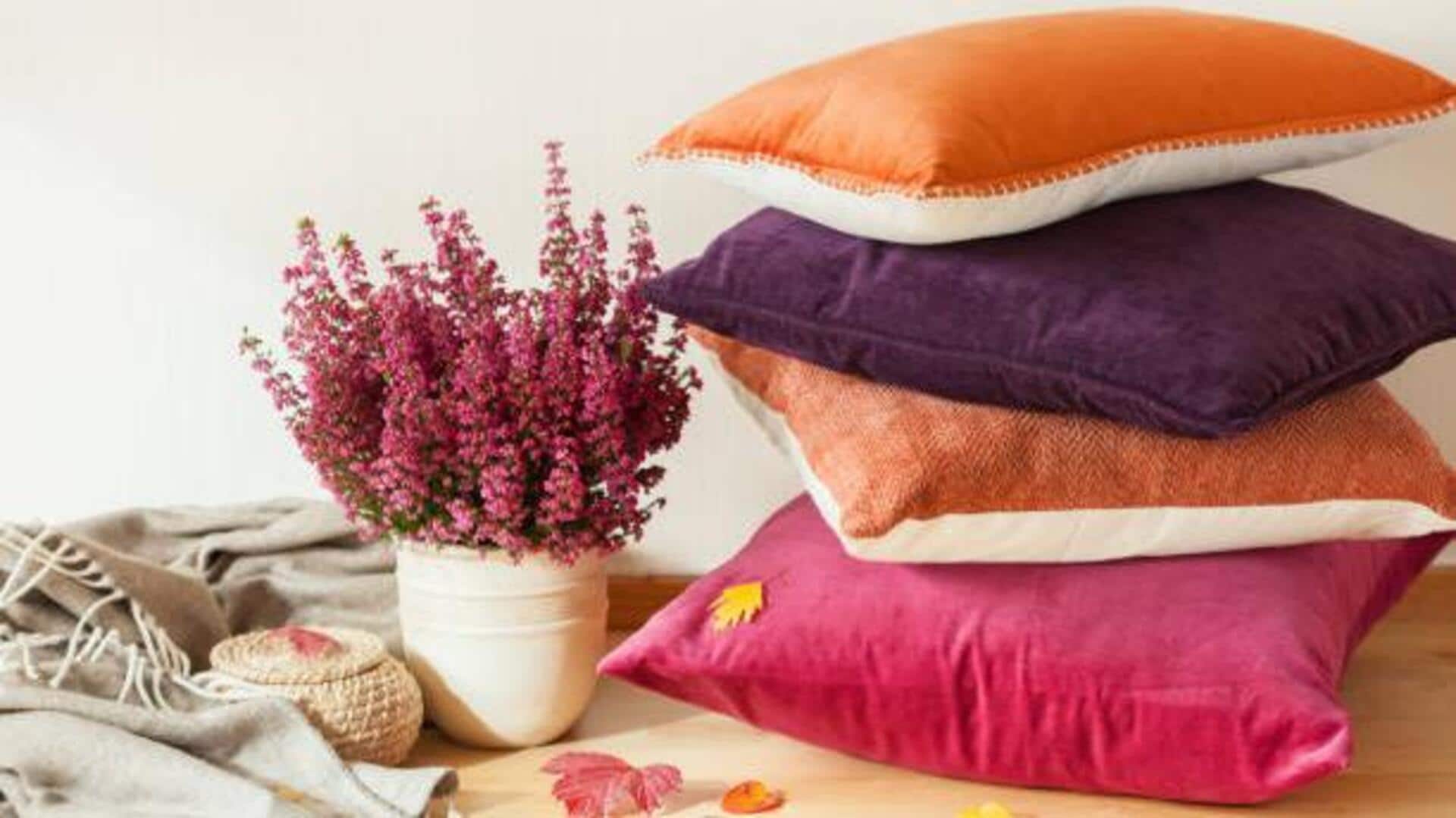 How to upcycle old textiles into cushion covers