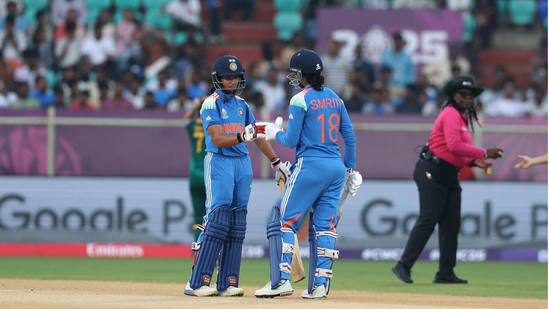 Instances of both openers scoring hundreds in Women's WC innings Instances of both openers scoring hundreds in Women's WC innings