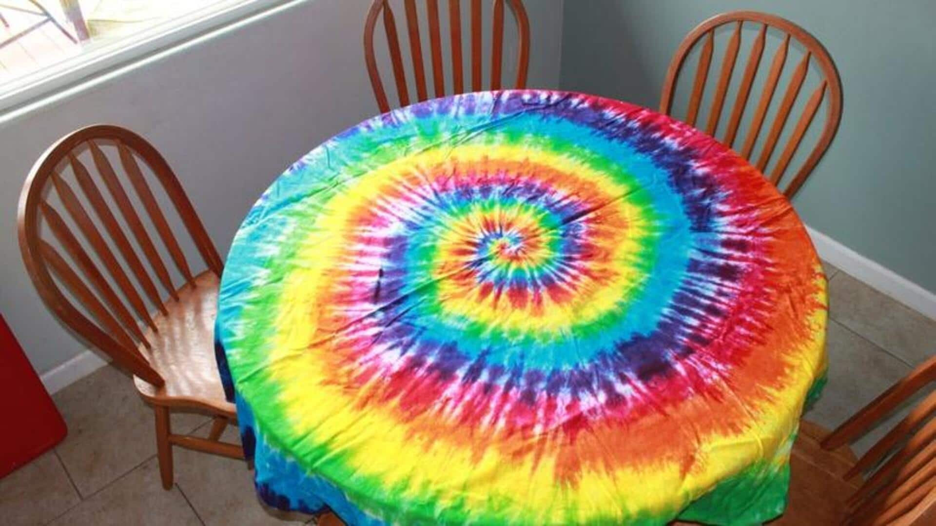 How to use tie-dye in home decor