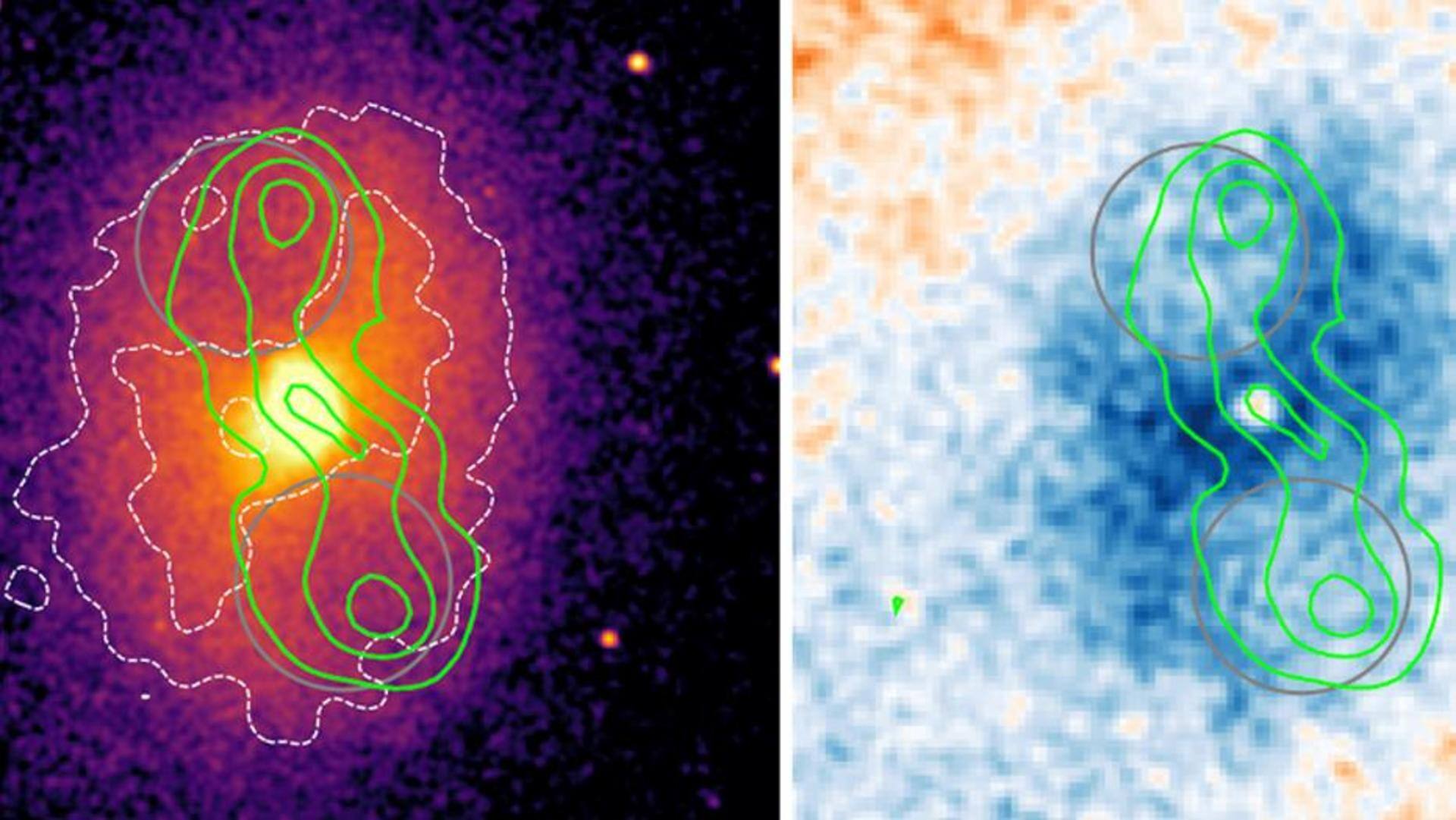 Black hole spotted 2.6 billion light-years away is blowing 'bubbles'