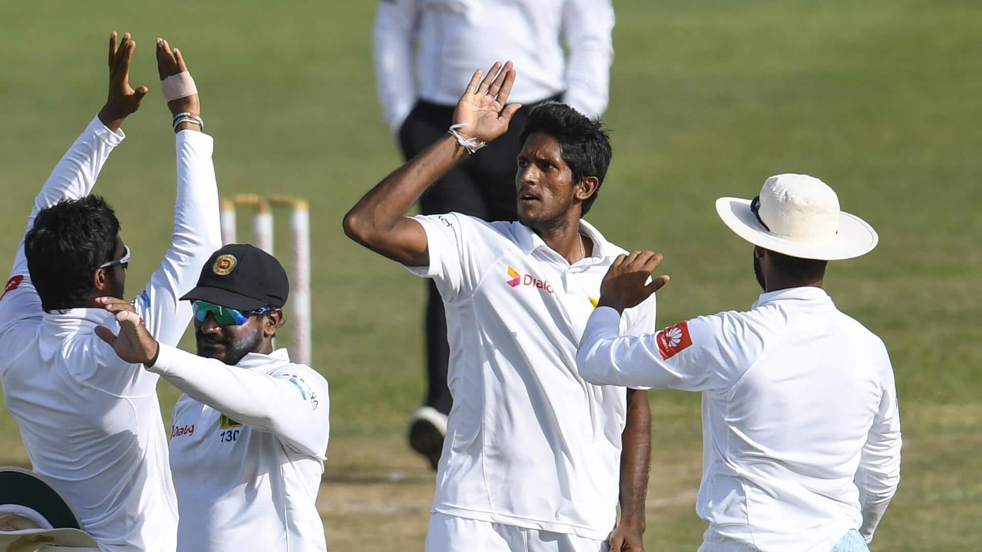 SL's Kasun Rajitha claims his second Test fifer: Stats