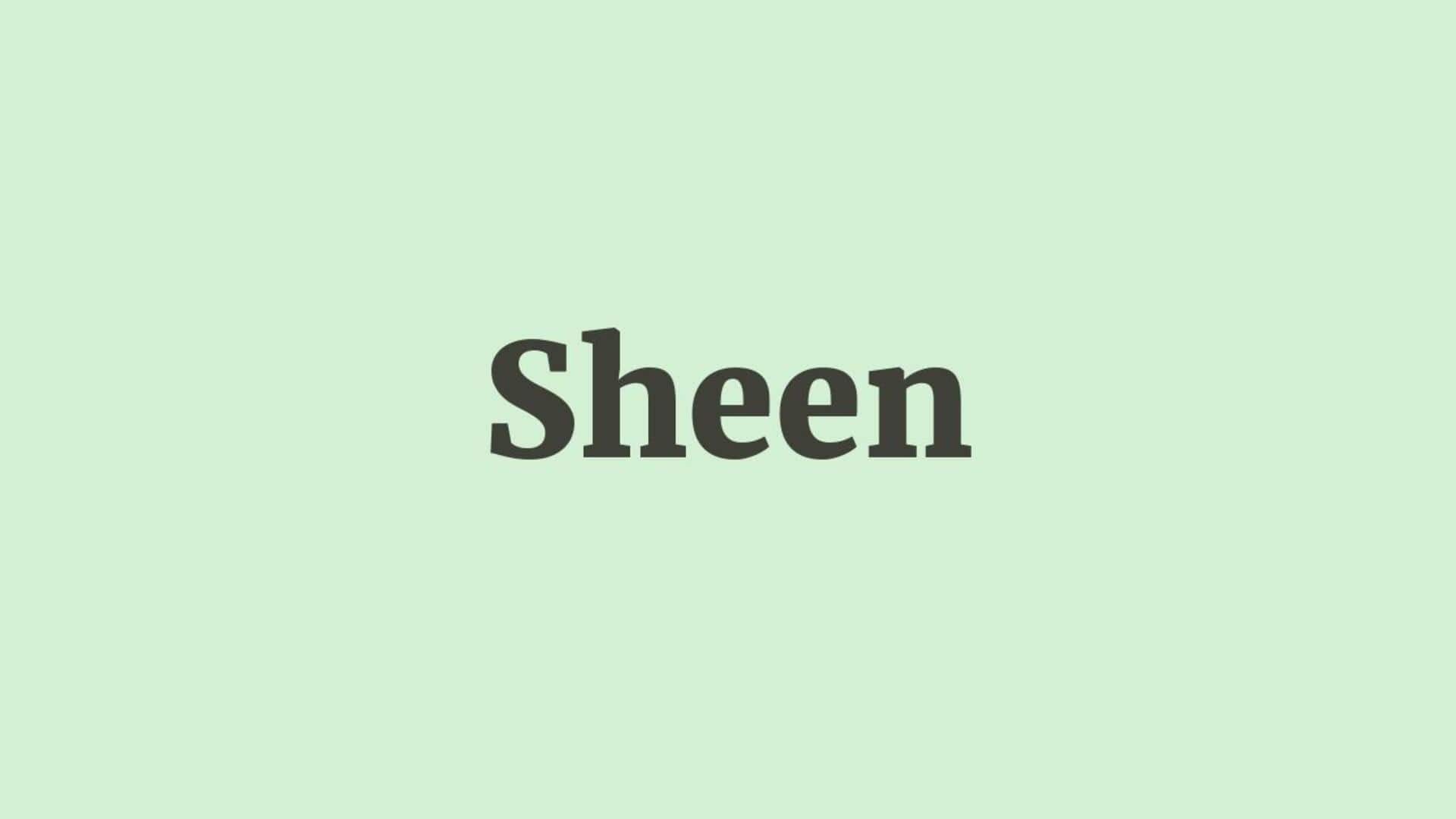 Word of the Day: Sheen
