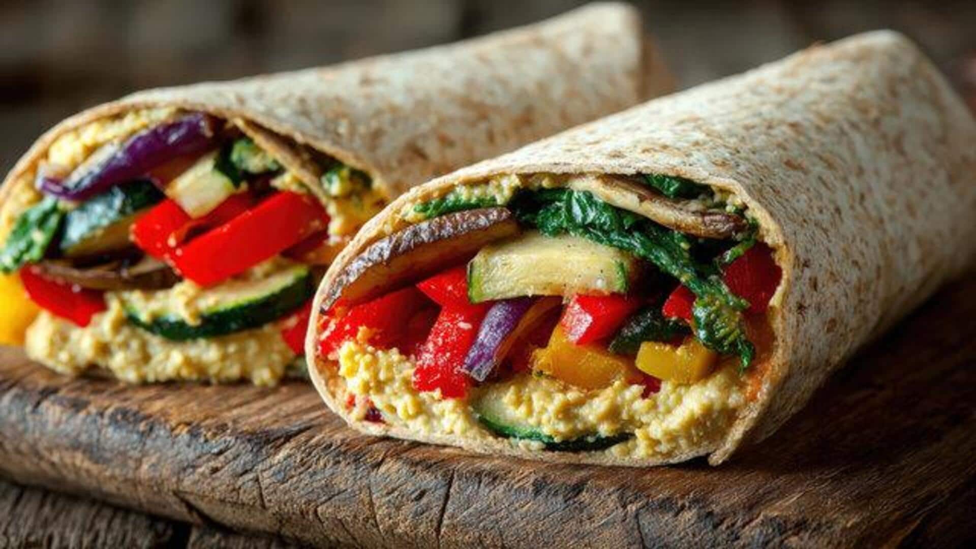 Quick hummus wraps: 5 tasty options