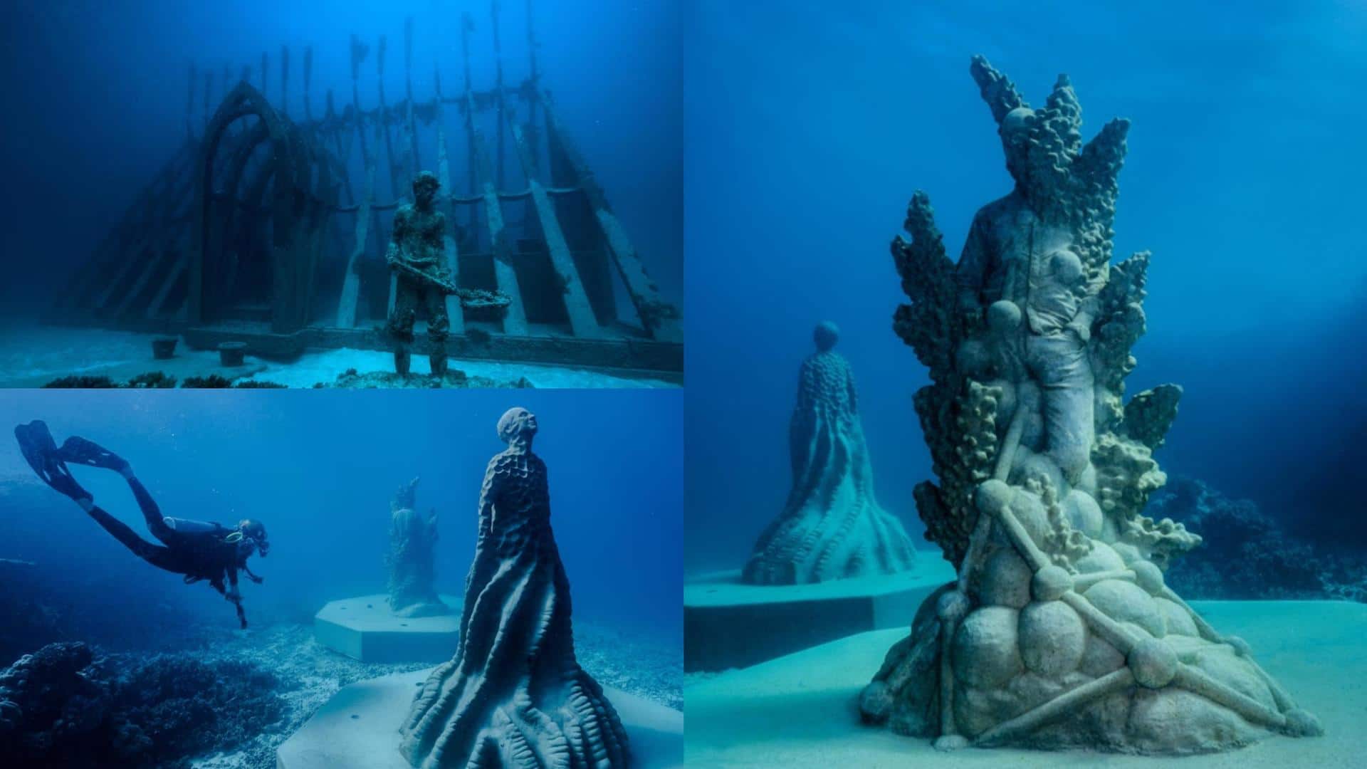 Museum Of Underwater Art: You can snorkel in this museum