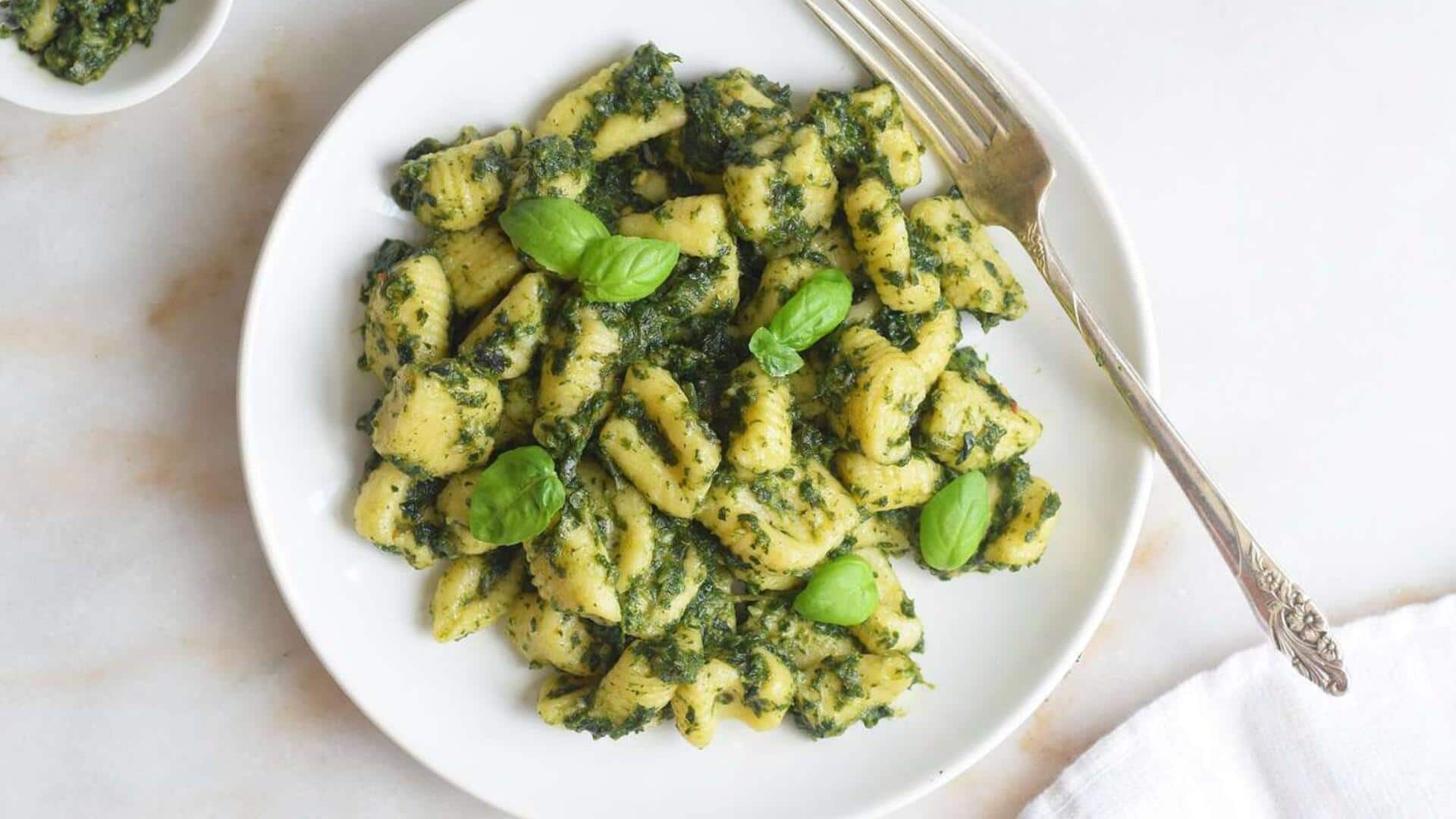 Recipe: Cook eggless spinach gnocchi in 4 simple steps