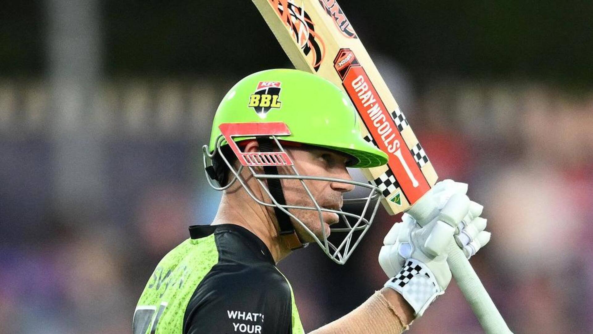 David Warner slams his 107th fifty in T20 cricket: Stats