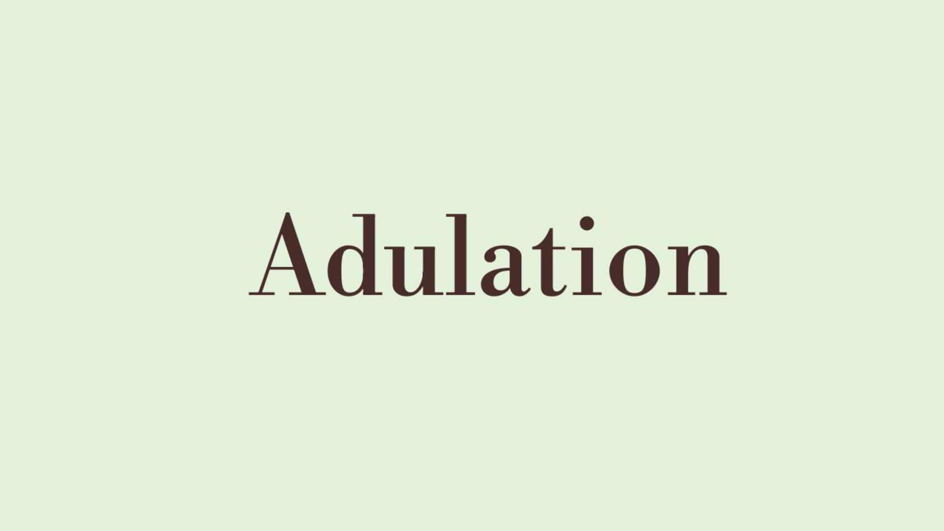 Word of the Day: Adulation Word of the Day: Adulation