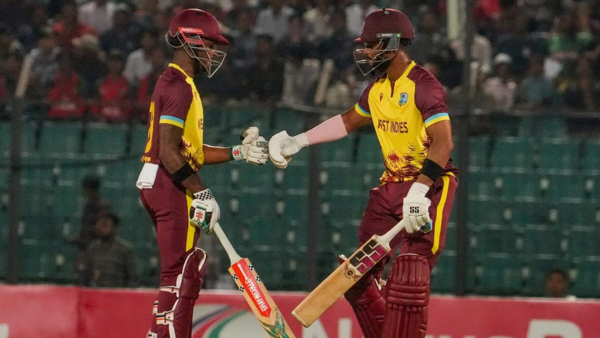 BAN vs WI: Hope completes 5,000 T20 runs; Athanaze shines