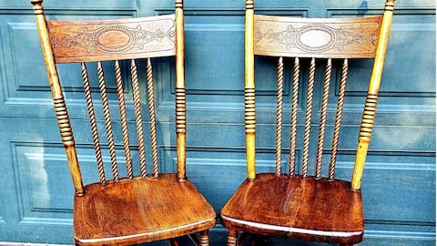 Add elegance to your home with spindle-back chairs