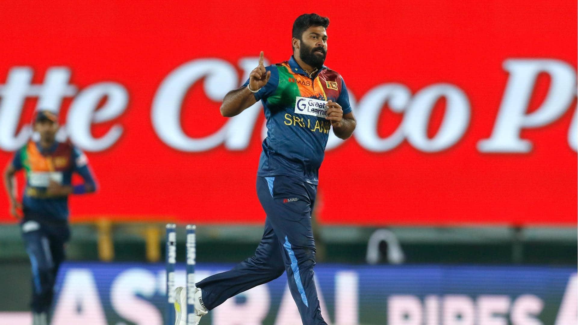 Sri Lanka's Lahiru Kumara claims his maiden four-fer in ODIs