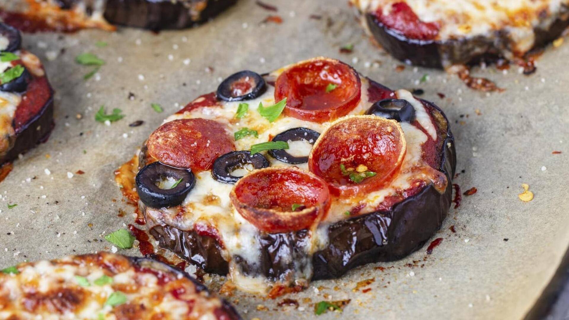 Eggplant pizzas that are all about good health and flavor