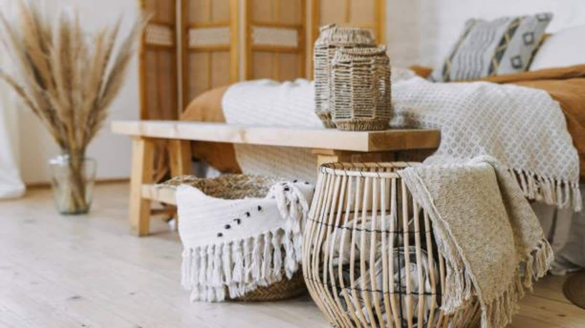 Spruce up your interiors with woven baskets Spruce up your interiors with woven baskets