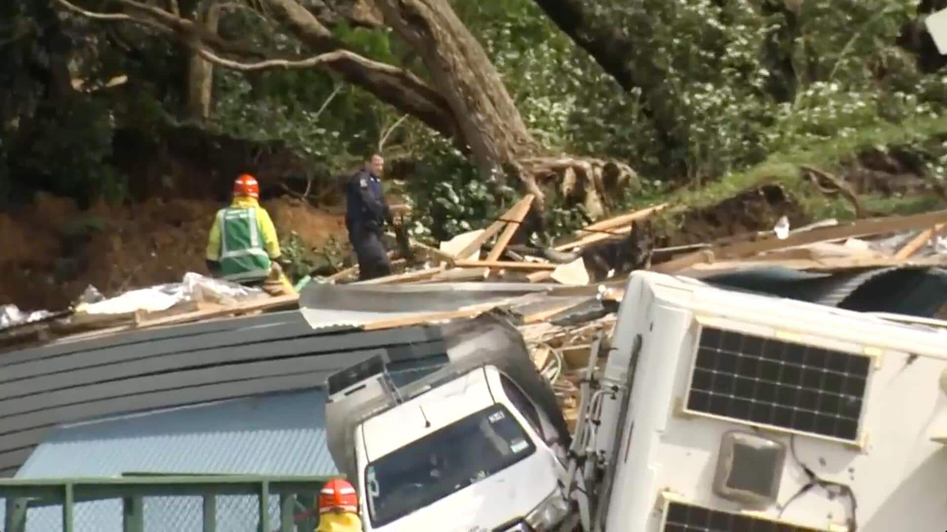 Grandmother, grandson dead, 9 missing after landslides in New Zealand