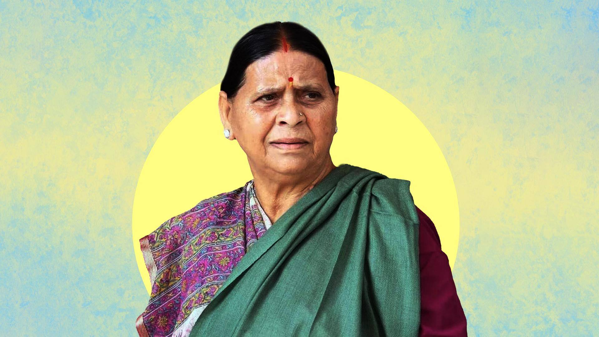 Land-for-jobs scam: ED questions Rabri Devi for 2.5 hours