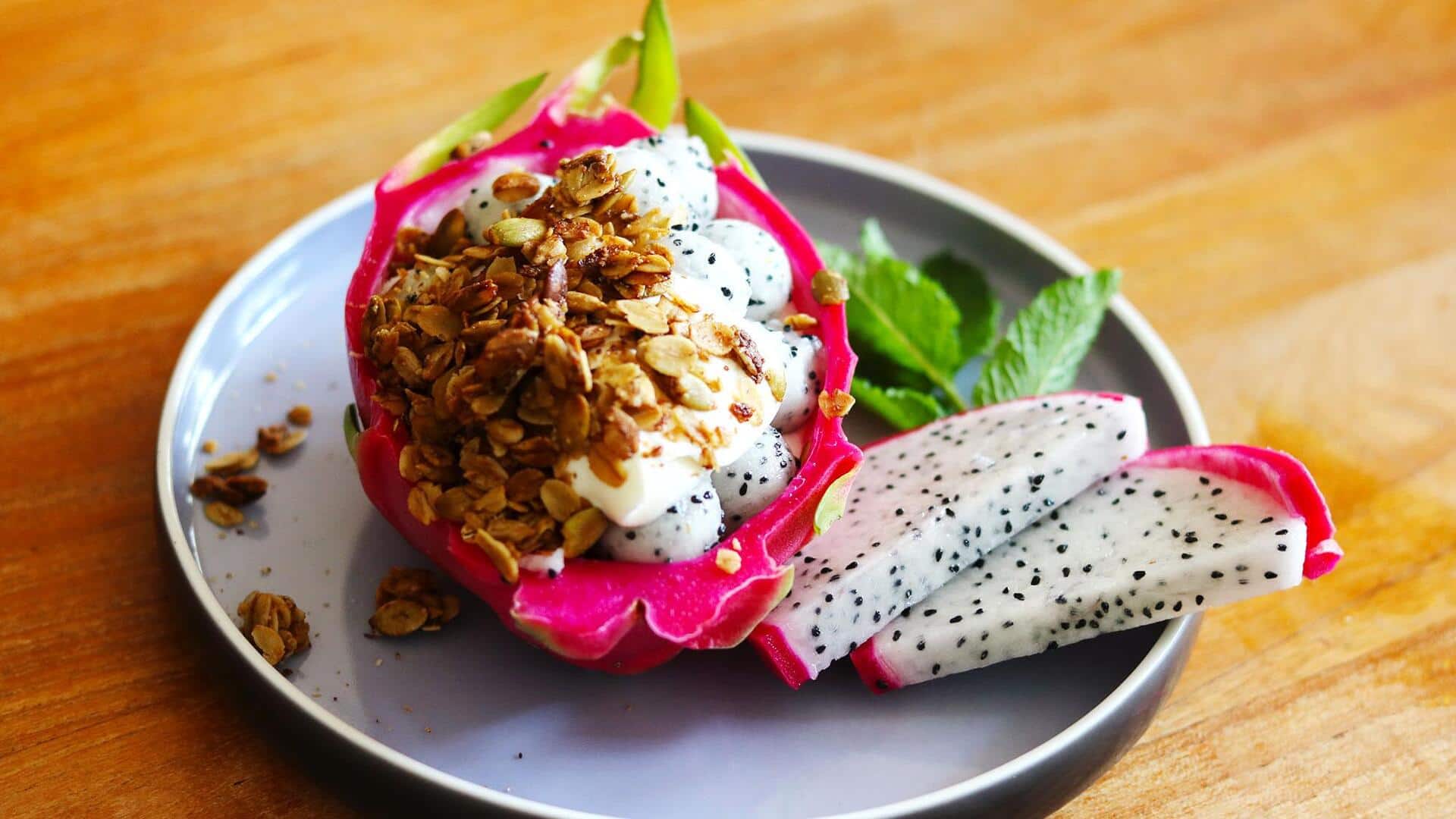 Try these recipes featuring dragon fruit