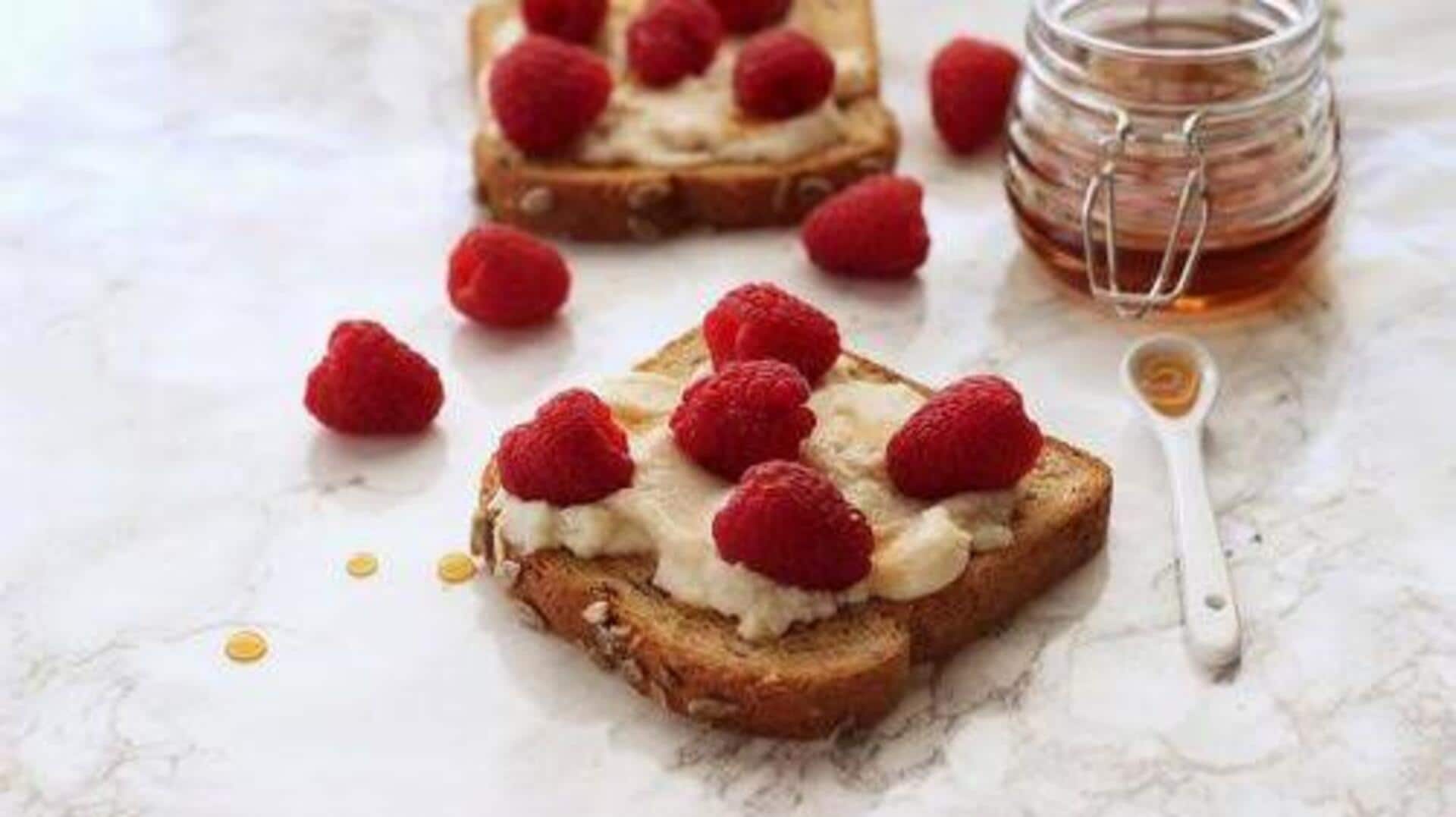 Quick raspberry and ricotta toasts you'll love