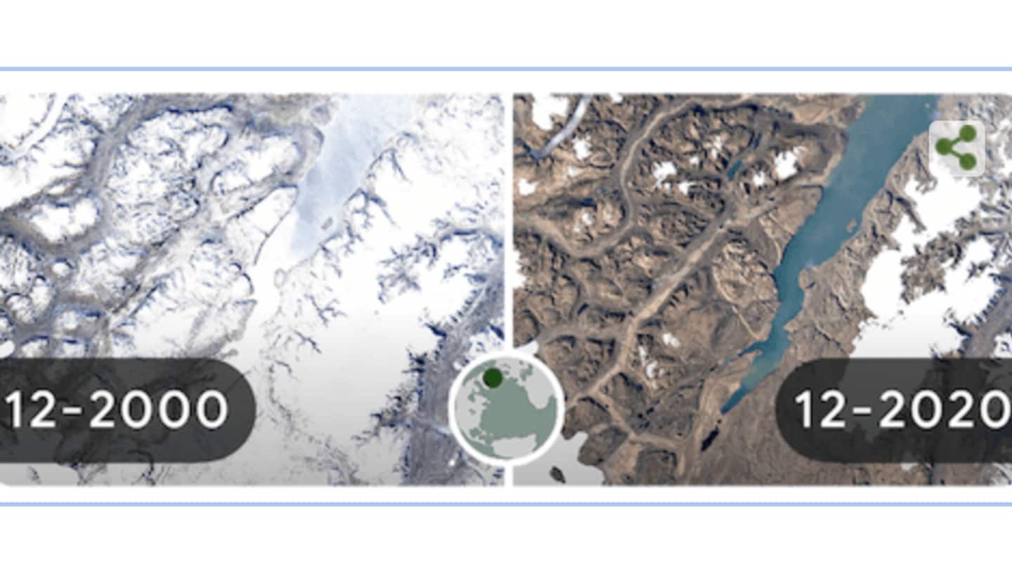Earth Day Google Doodle: Scary timelapse shows climate change fallout