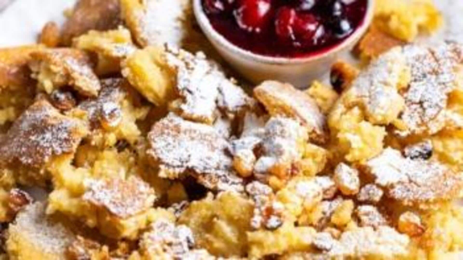 Check out this Austrian vegan kaiserschmarrn pancake recipe