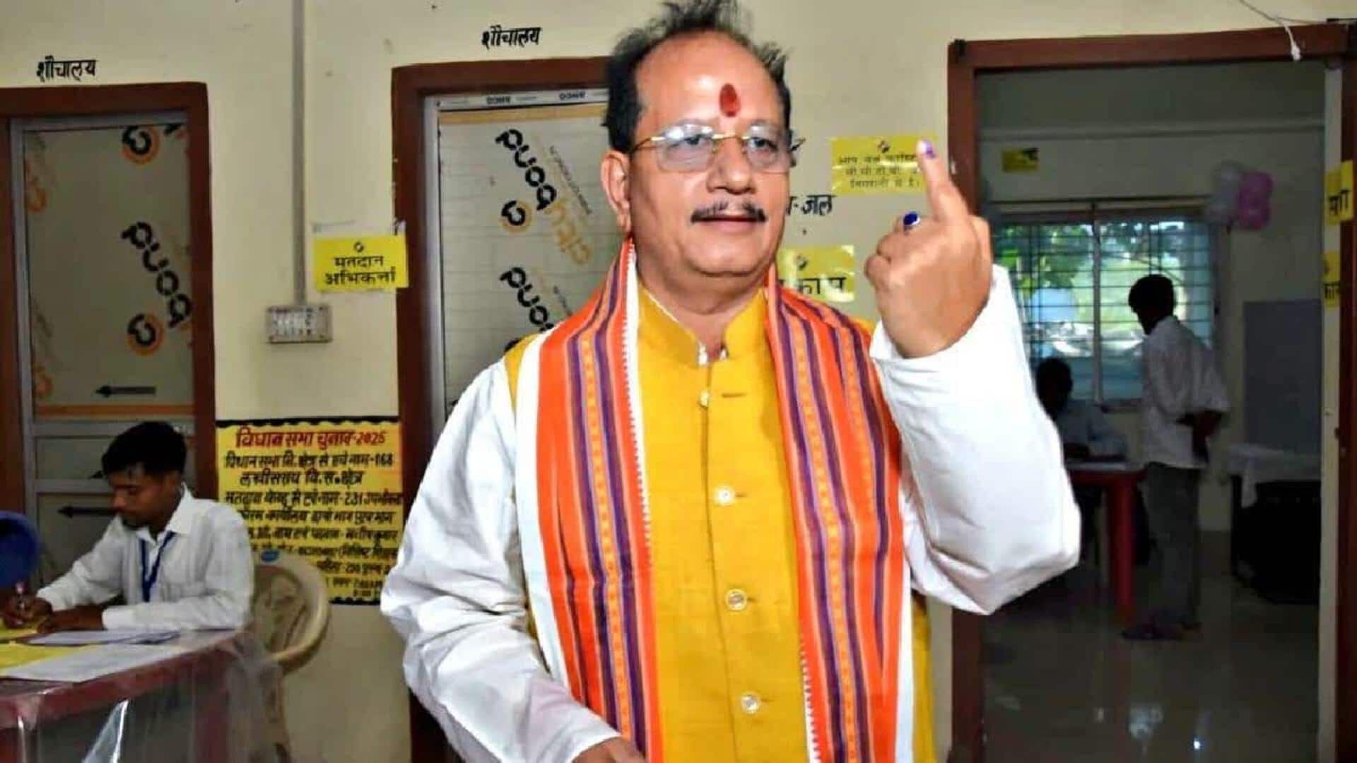 Bihar election results: Deputy CM Vijay Sinha trails in Lakhisarai