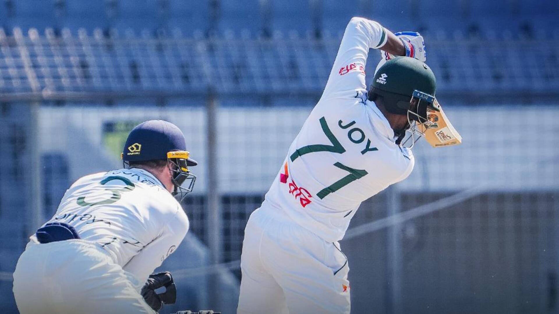Bangladesh's Mahmudul Hasan Joy surpasses 1,000 runs in Tests: Stats 