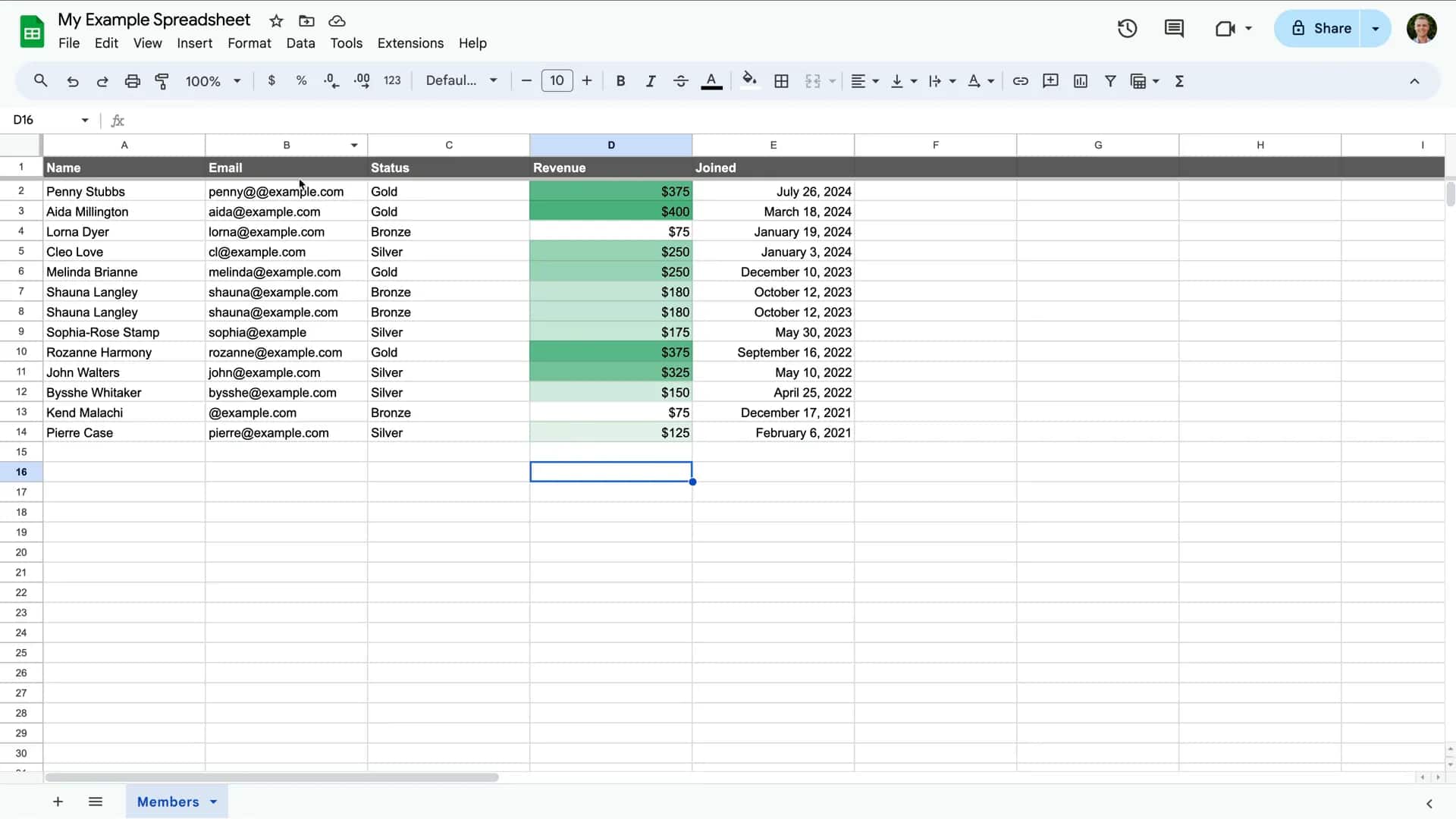 How to automate calculations with Google Sheets