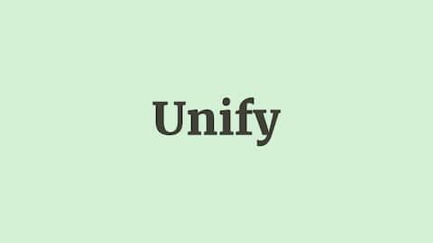 Word of the Day: Unify