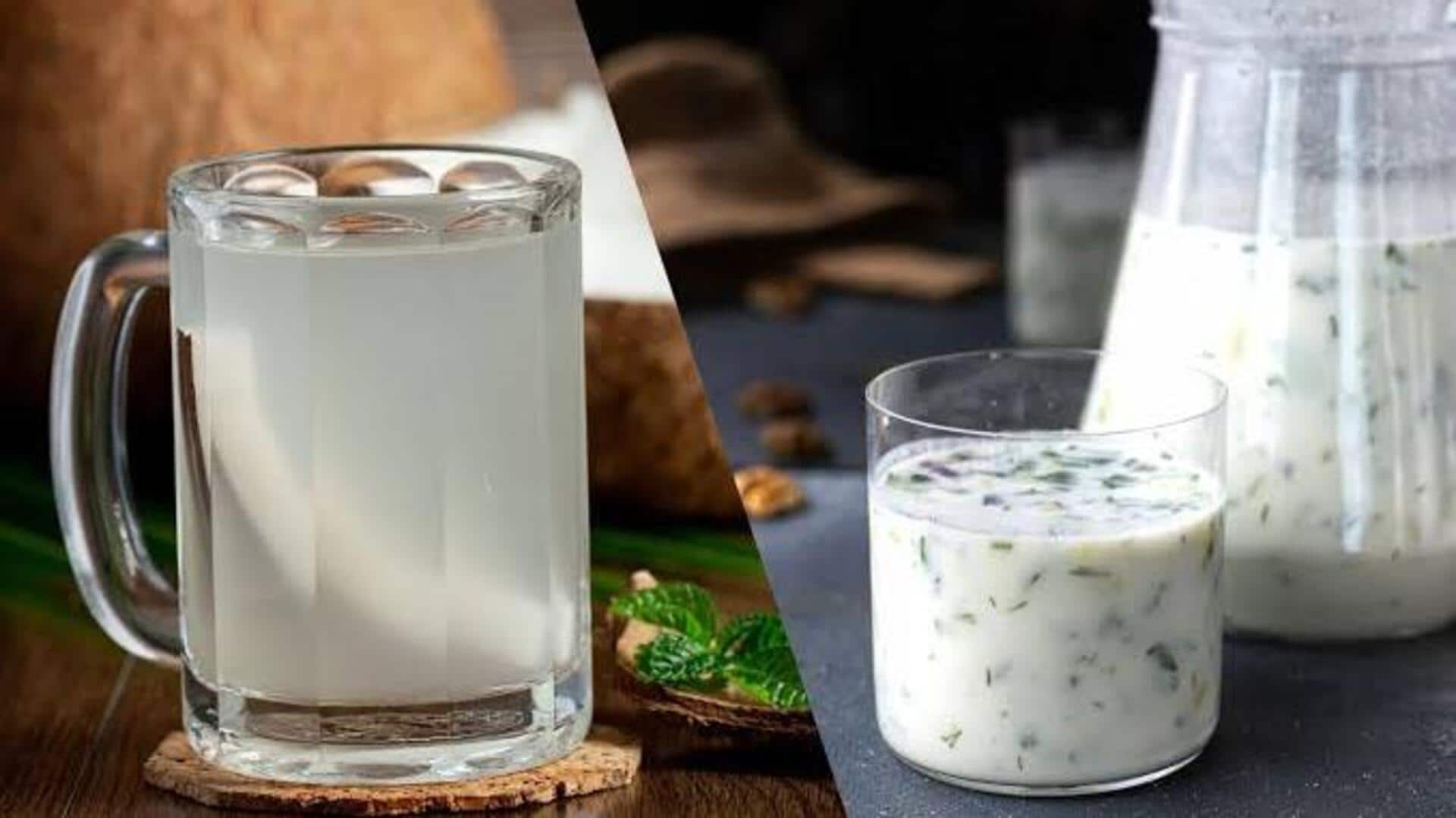 Coconut water v/s buttermilk: Which keeps you more hydrated?