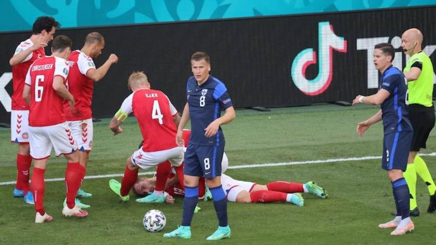 Eriksen had suffered a cardiac arrest last month Eriksen had suffered a cardiac arrest last month
