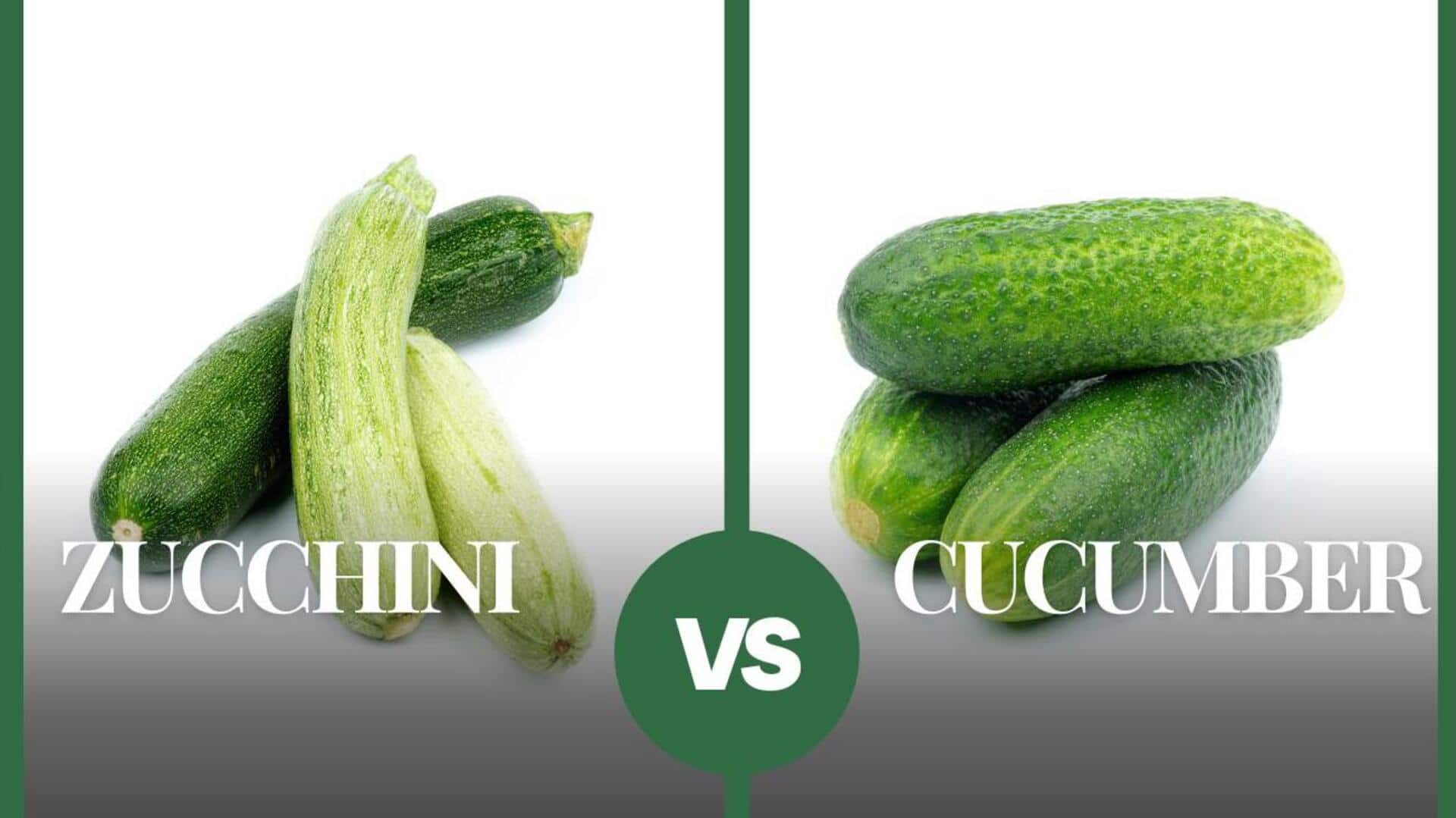 Which has more calories? Cucumber or zucchini