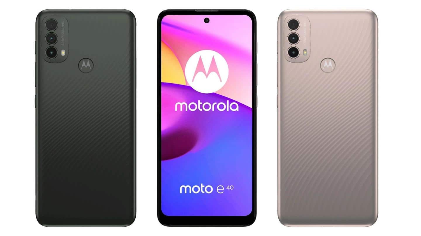Moto E40 spotted on retailer website; specifications and price leaked