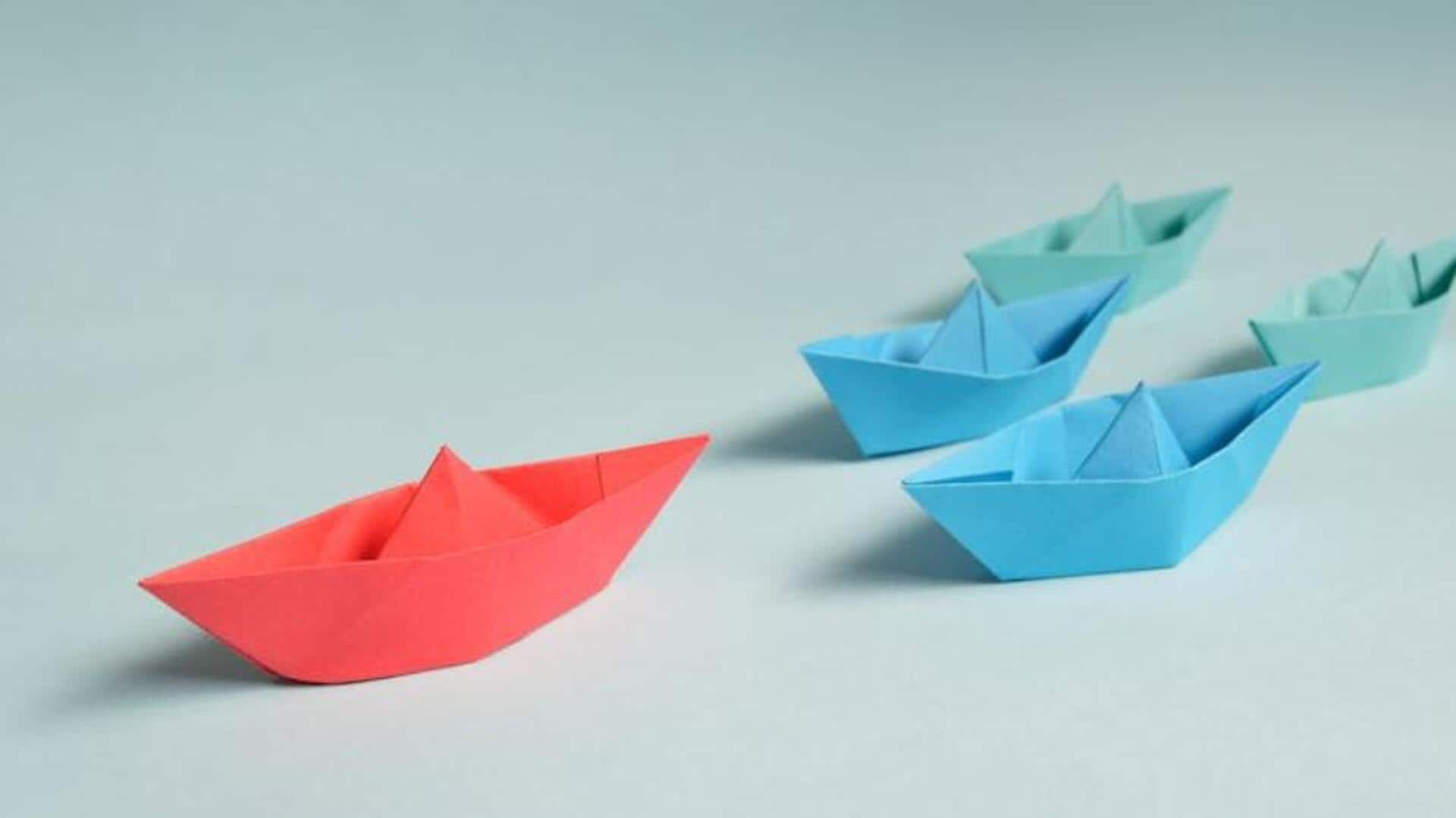 Origami boat races: Crafting and sailing