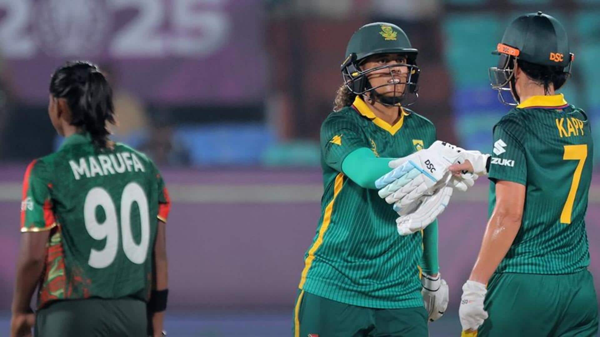 Women's WC: Kapp, Tryon star in SA's win over Bangladesh Women's WC: Kapp, Tryon star in SA's win over Bangladesh