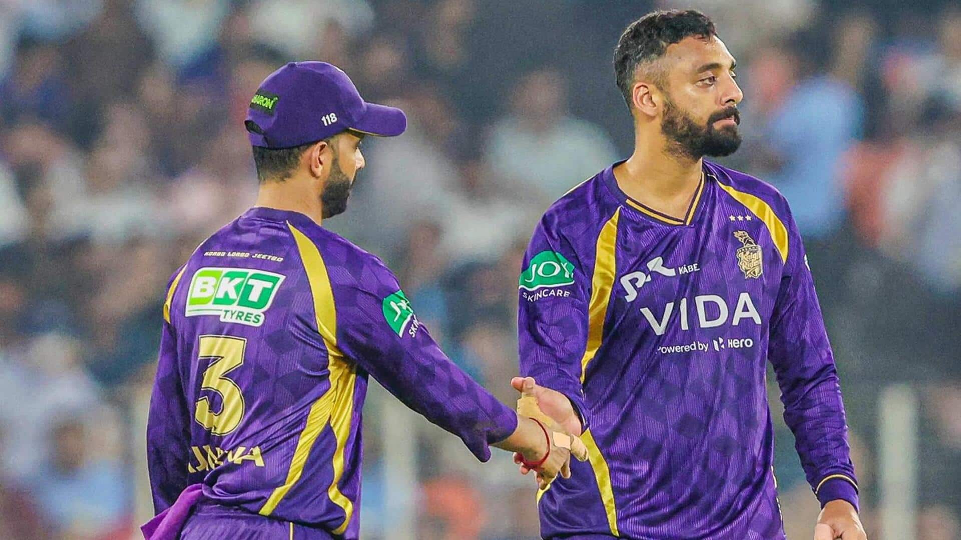 Varun Chakravarthy completes 100 wickets for KKR, joins elite list