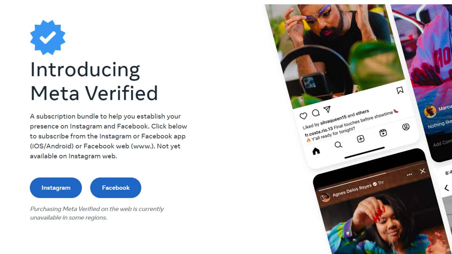 Meta to offer verified accounts on Facebook and Instagram