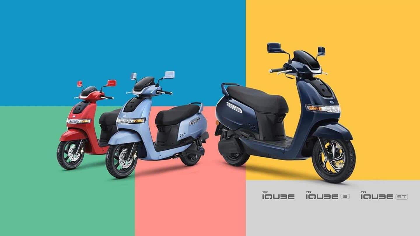 2022 TVS iQube e-scooter launched in India at Rs. 98,654
