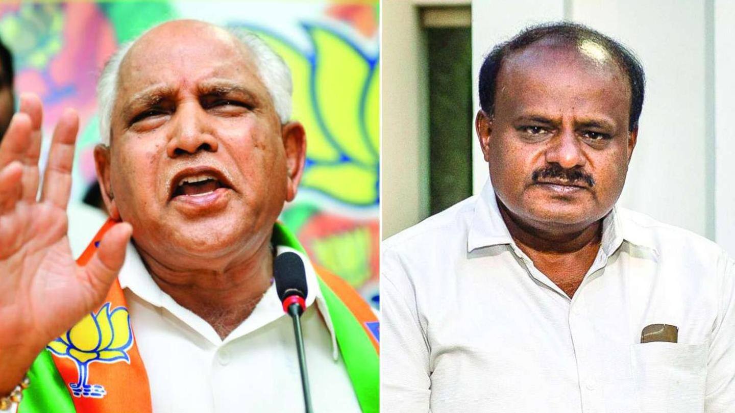 Yediyurappa became CM as BJP unseated JDS-Congress government Yediyurappa became CM as BJP unseated JDS-Congress government
