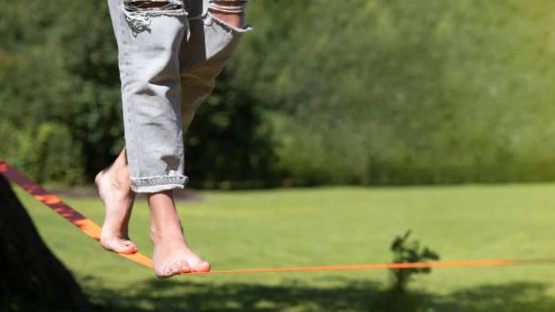 Elevate your balance with slackline training