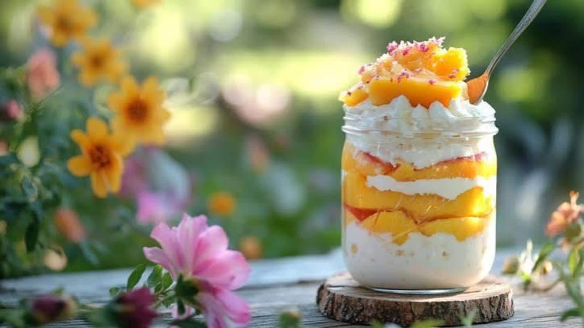 How to make this peach yogurt parfait