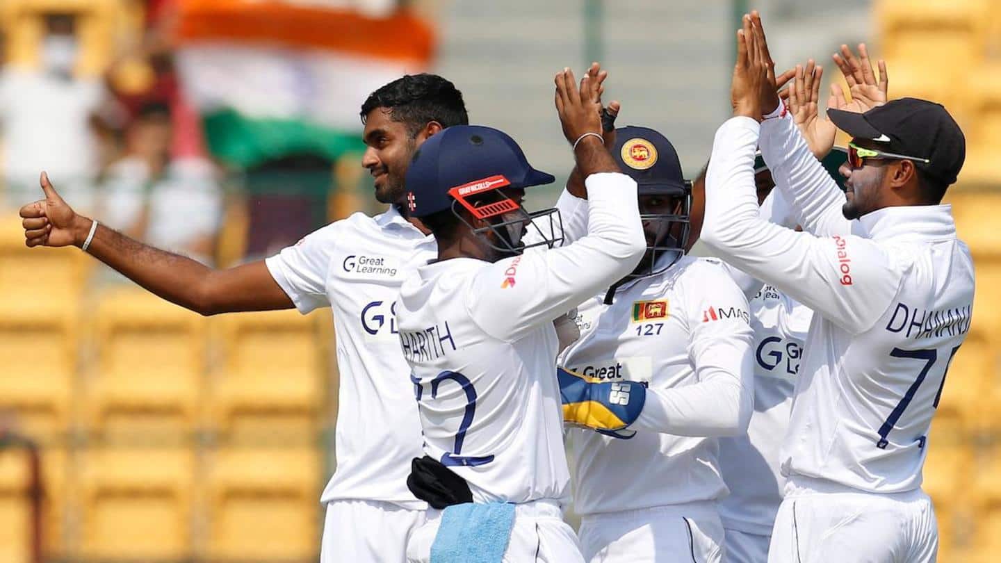 Day/Night Test, session 1: SL claim four wickets versus India