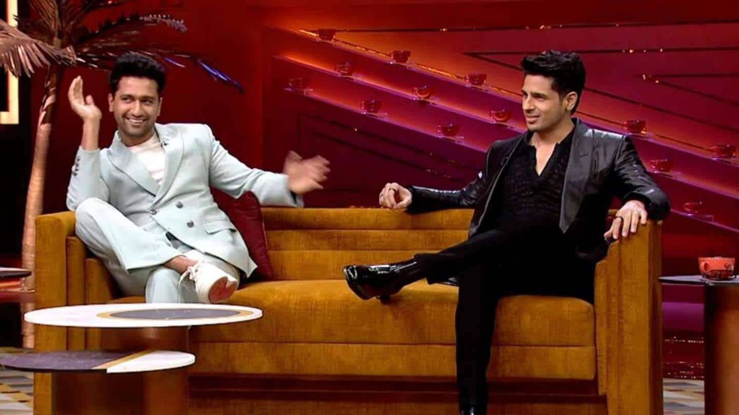 'Koffee With Karan': Times when Vicky-Karan teased Sidharth about Kiara