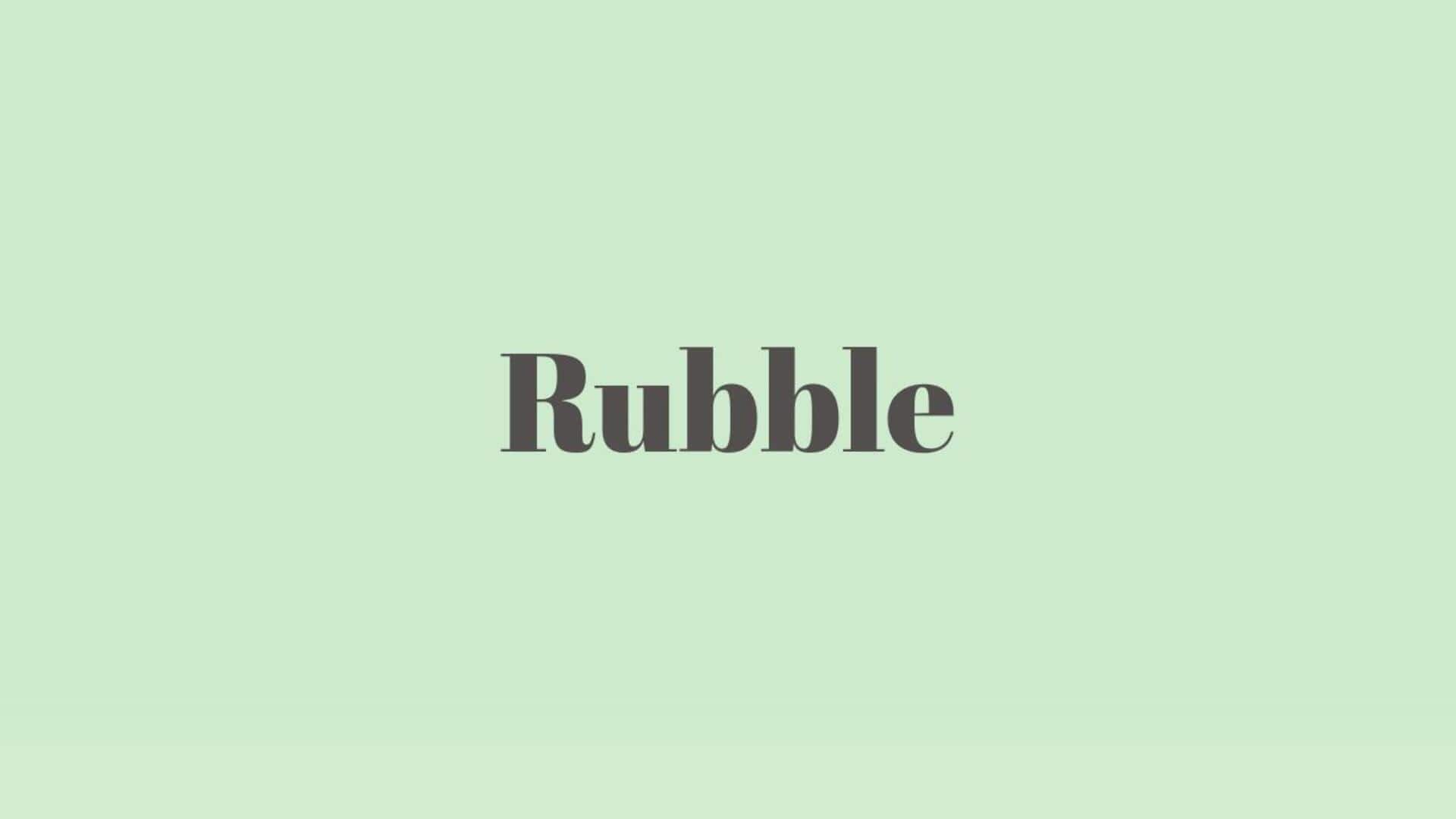 Word of the Day: Rubble